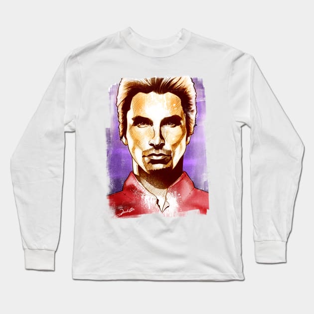 Christian Bale Long Sleeve T-Shirt by renatodsc